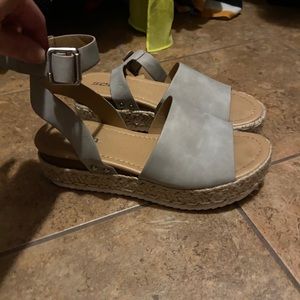 Gray Sandals Soda